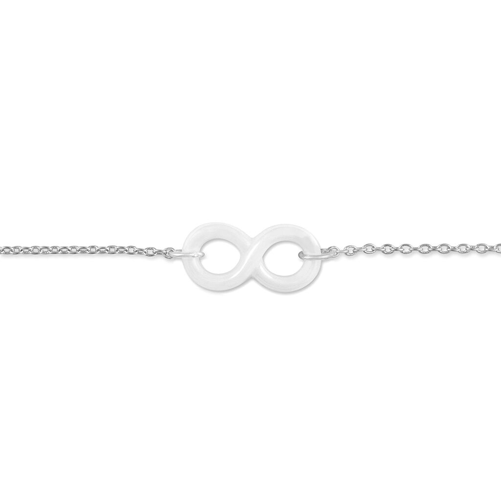 Bracelet Alicia Argent Blanc Céramique