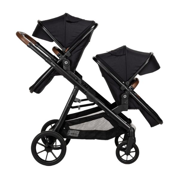 Qute Q-Twin Duowagen - Jeans Clay