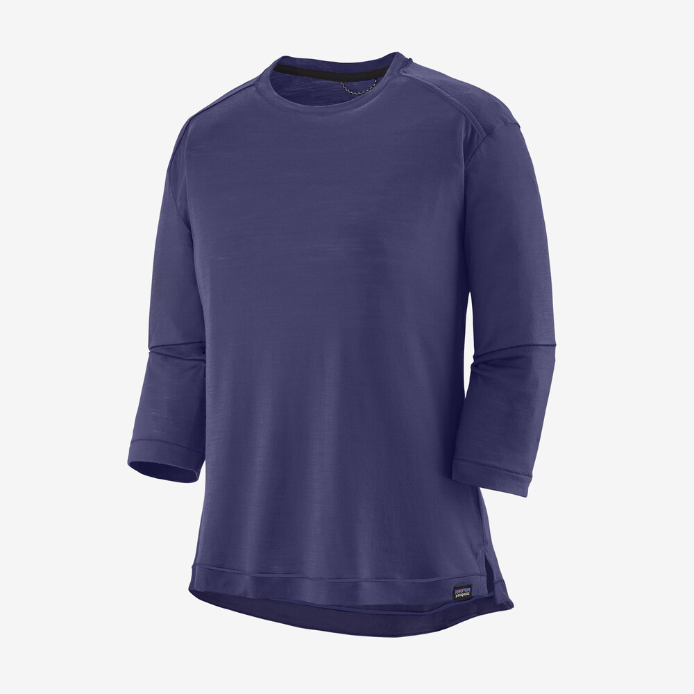 Damen-Radtrikot aus Merinowolle mit 3/4-Ärmeln