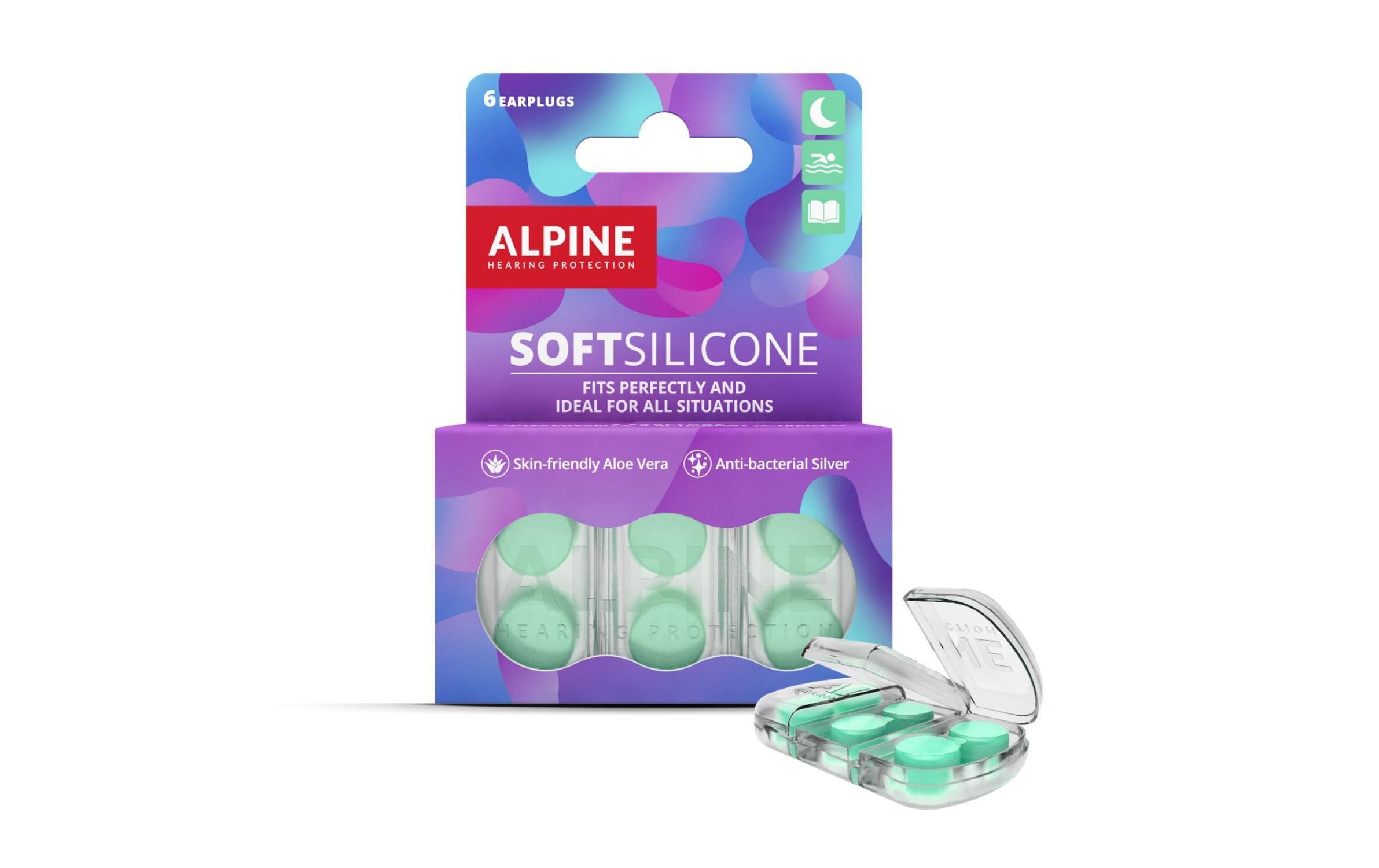 ALPINE SoftSilicone Gehörschutzstöpsel<br>6 Stück