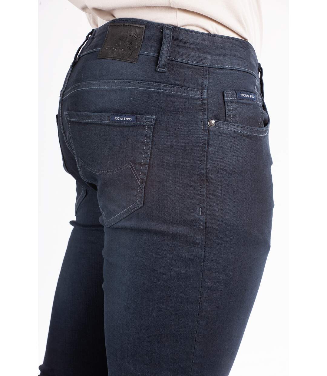 Jeans stretch Fibreflex® RL80 coupe droite ajustée surteint VITO DENIM