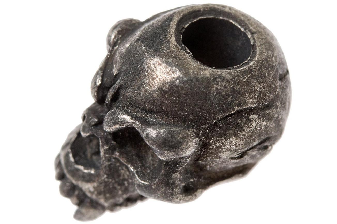 Schmuckatelli Fang Skull Bead Black Oxidized
