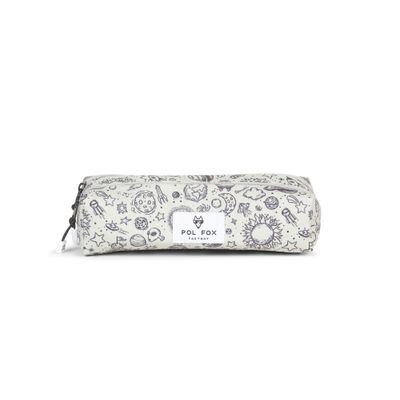 Trousse Rocket - 2 compartiments - gris - Pol Fox