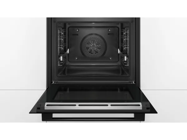 Bosch Serie | 6 HBA578BB0 - Ovn - til indbygning - niche - bredde: 56 cm - dybde: 55 cm - højde: 58.5 cm - med selv-rengøring - Klasse A - sort