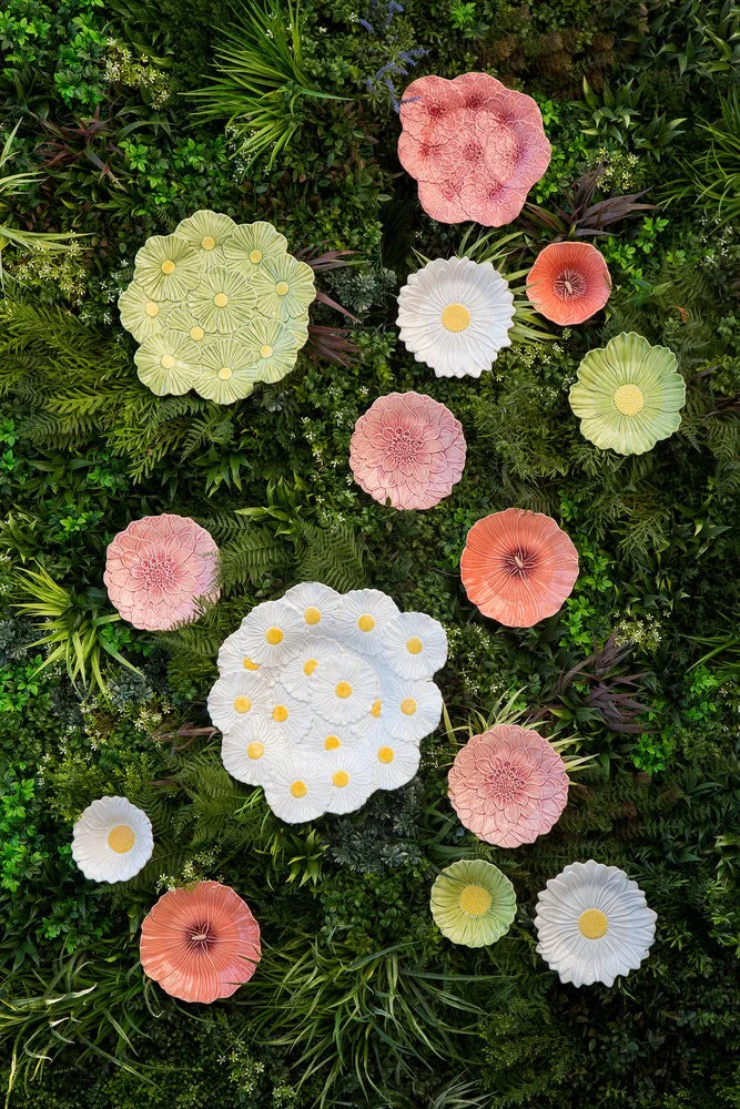 Bordallo Pinheiro  Maria Flor tallerken, Hollyhock - Ø22 cm.