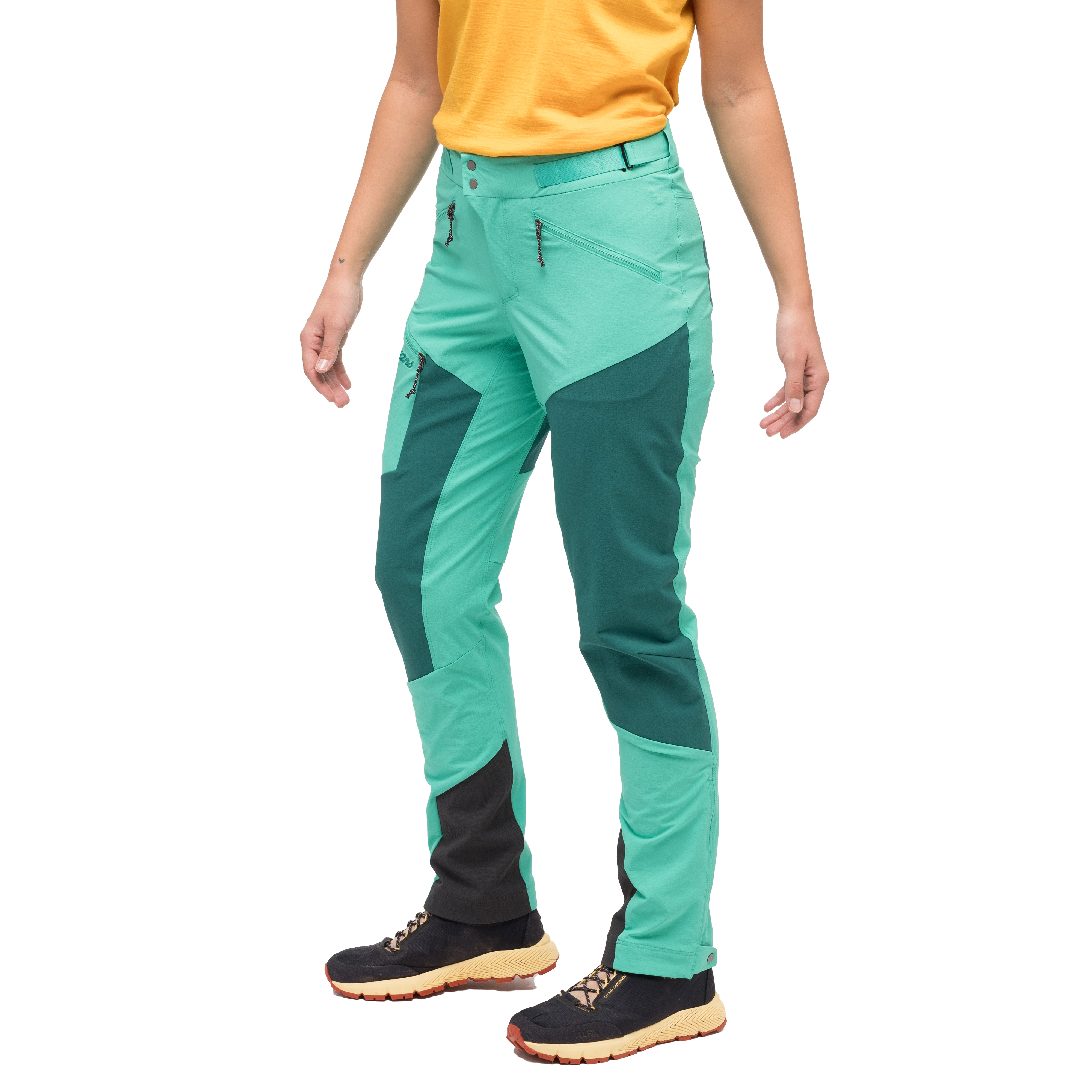 Tind Softshell Pants Women Light Malachite Green / Malachite Green