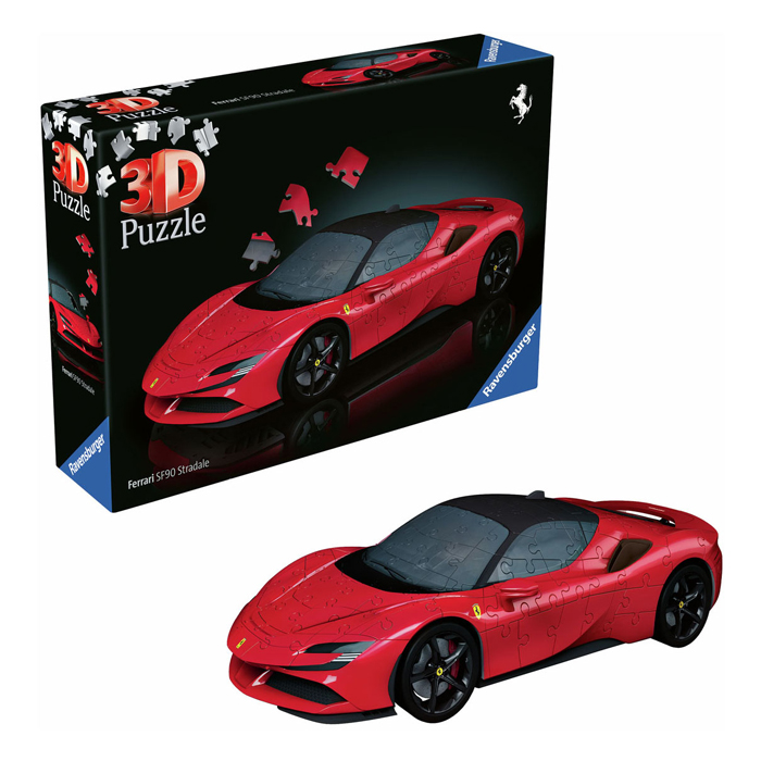 3D Puzzel Ferrari SF 90 Stradale, 108st.