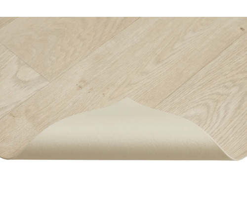 Charlotte PVC vloer, houtlook, wit, 200 cm breed (per meter verkocht)