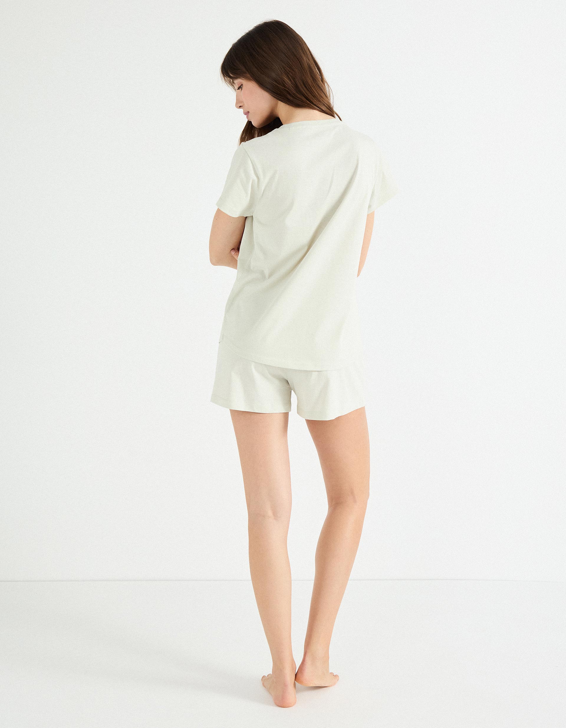 Pijama Jersey, Mulher, Verde Claro