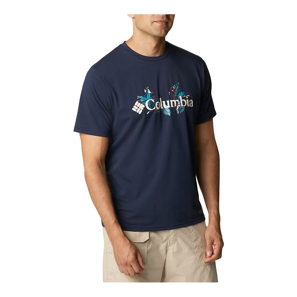Columbia SUN TREK GRAPHIC - Maillot Homme collegiate navy/tropical graphic