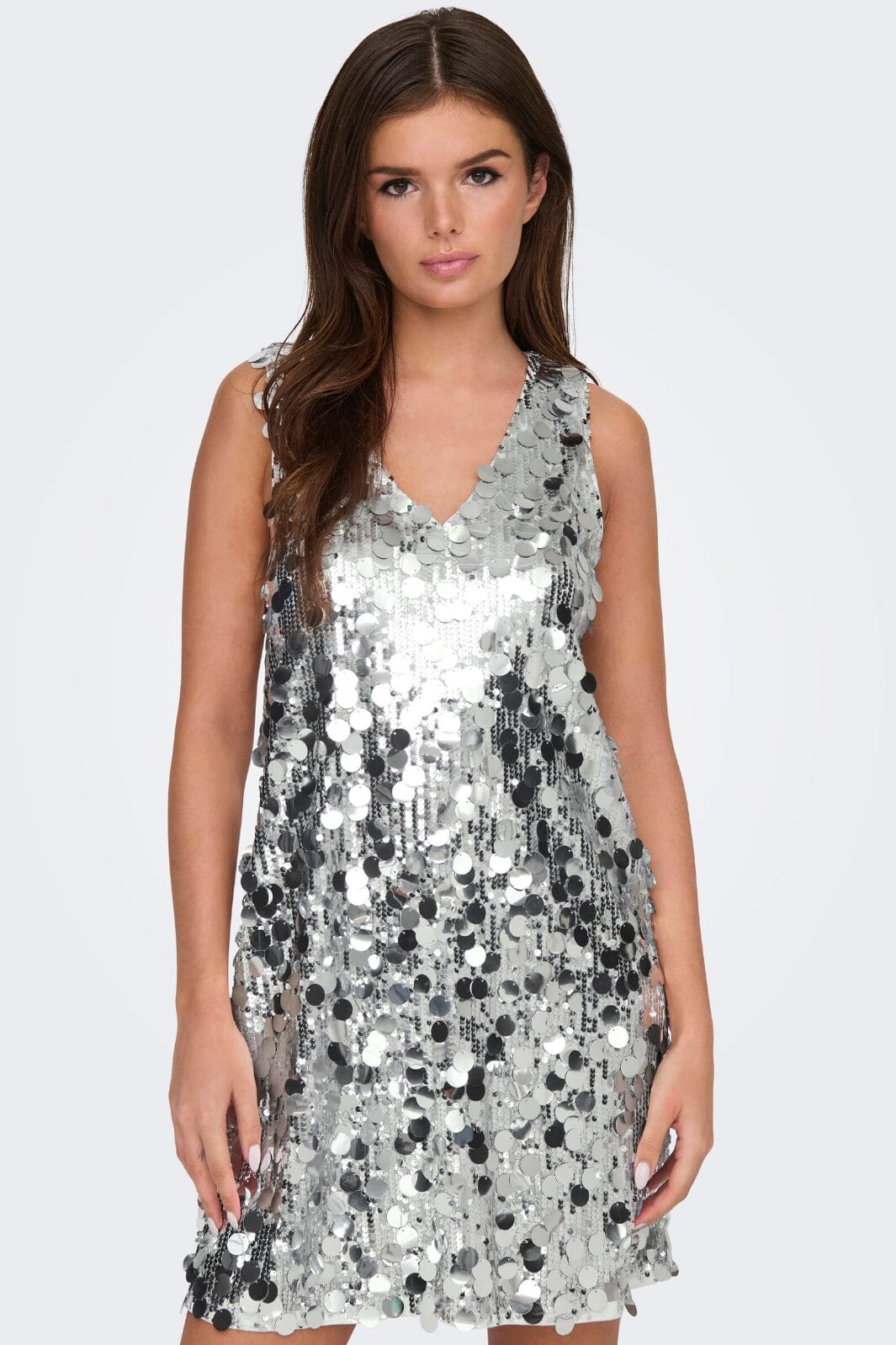 JDY Jdyclaire S/L Sequins V-Neck Dress 15350703