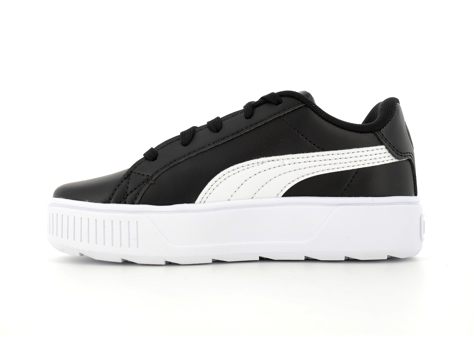 Puma-387375 Matières combinées Noir Blanc