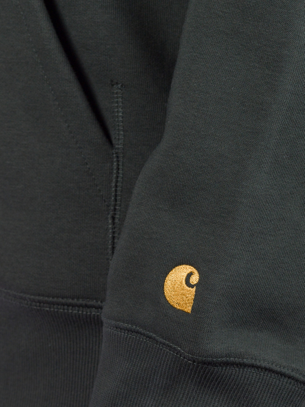 Carhartt WIP Chase Hoodie dark teal/gold