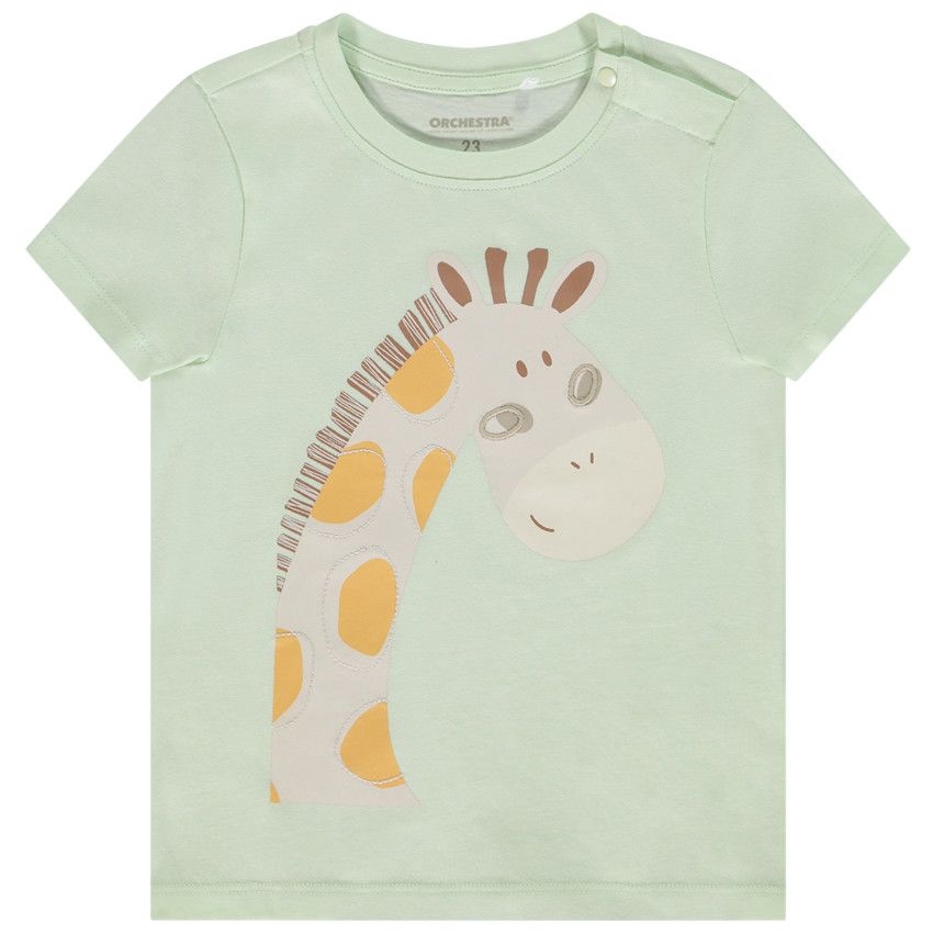 T-shirt manches courtes print animal pour bébé garçon - Vert