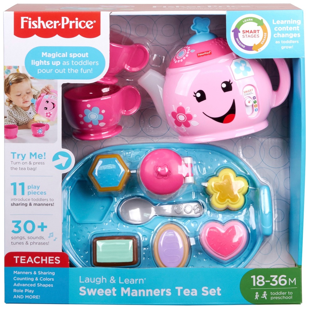 Fisher-Price Lachen & Lernen Süße Manieren Spielzeug-Teeservice