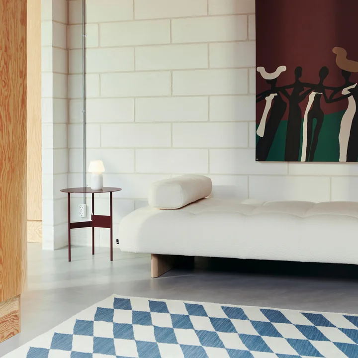 HAY - Quilton Lift Daybed, Eiche schwarz / grau (Kvadrat Remix 906)