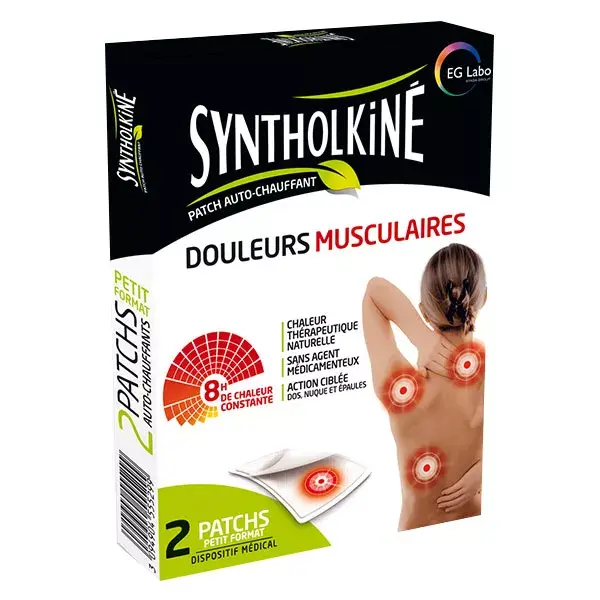 Adesivo de aquecimento lombar SyntholKiné (2 unidades)