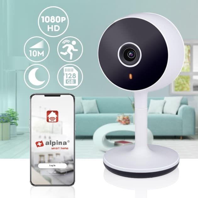 Alpina WiFi Smart Inomhus Kamera 1080p