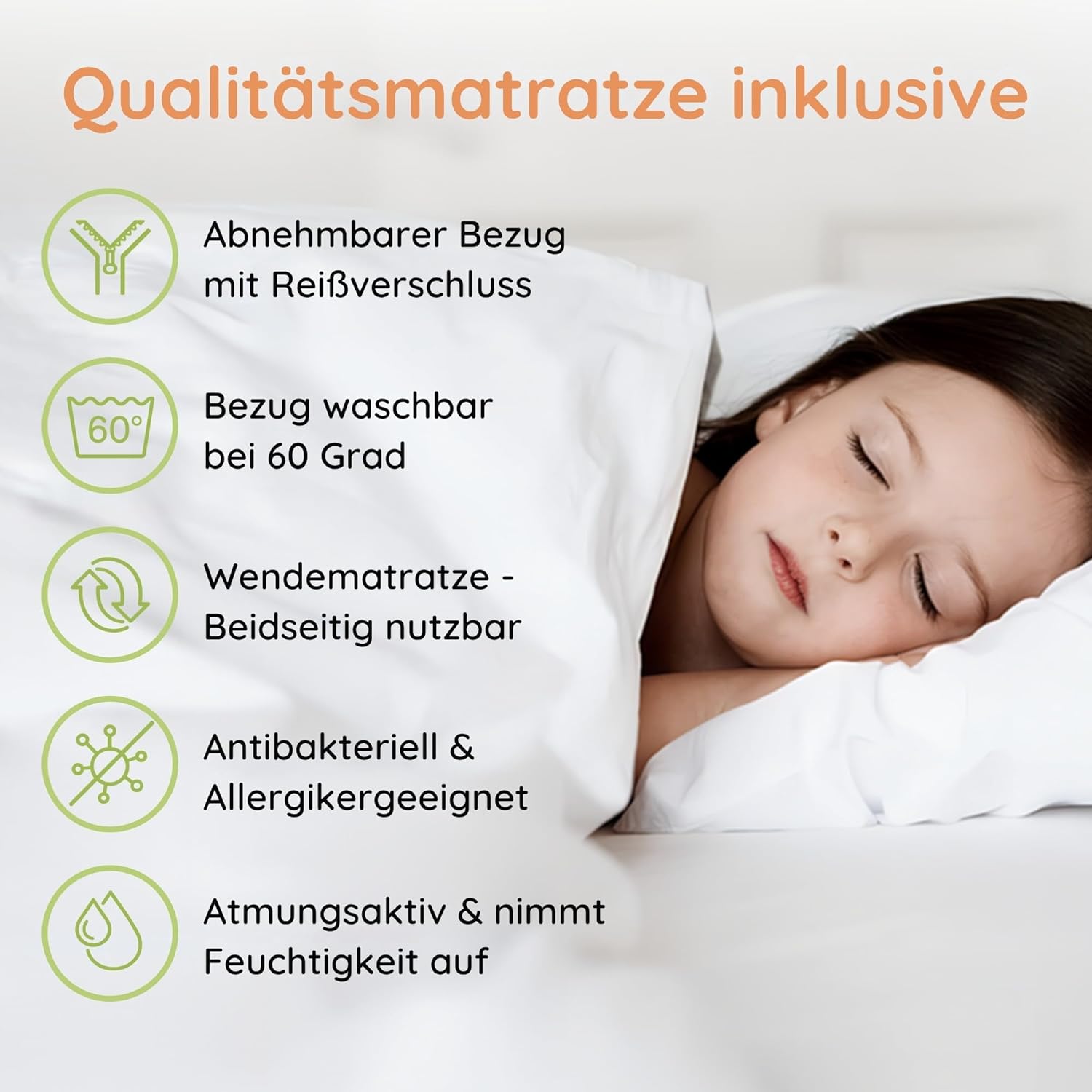 Kids Collective Kinderbett Bodenbett 120x200 cm Bett mit Matratze, Rausfallschutz & Lattenrost Montessori Bett Bed Gitterbett Kinder Jugendbett Einzelbett | Natur Kiefer Holz massiv Junge Mädchen
