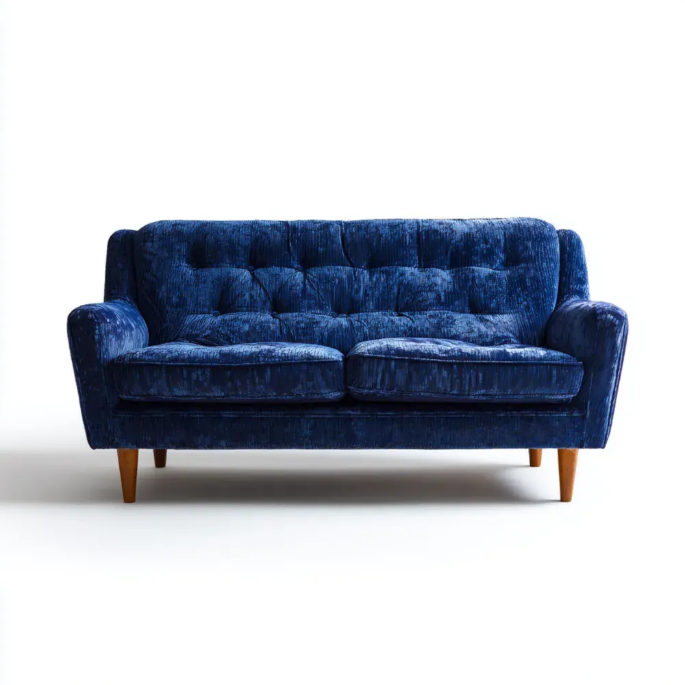 Sofa Stoff 200x85x90 cm - Dunkelblau