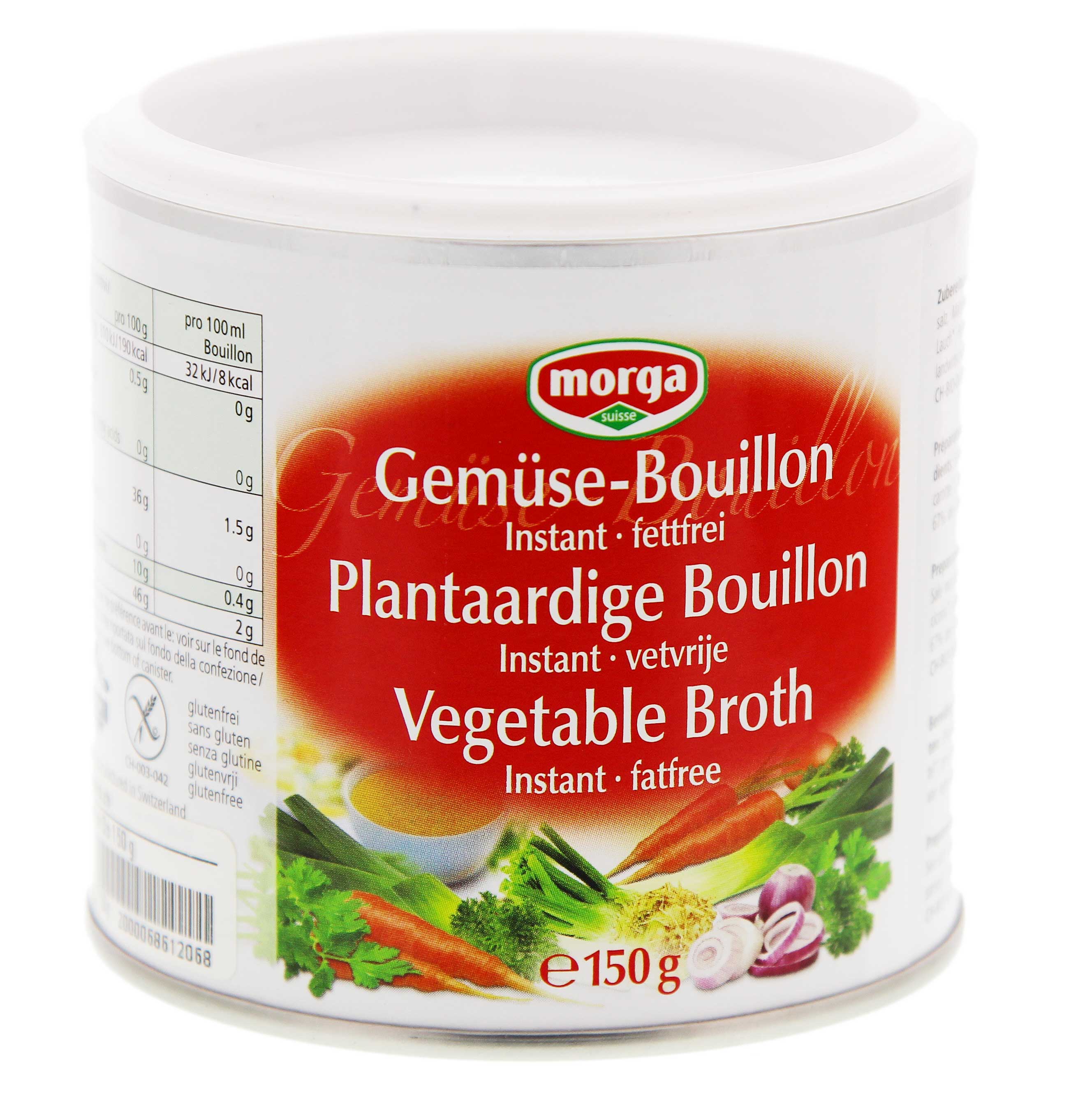 MORGA Gemüse Bouillon fettfrei Ds 150 g