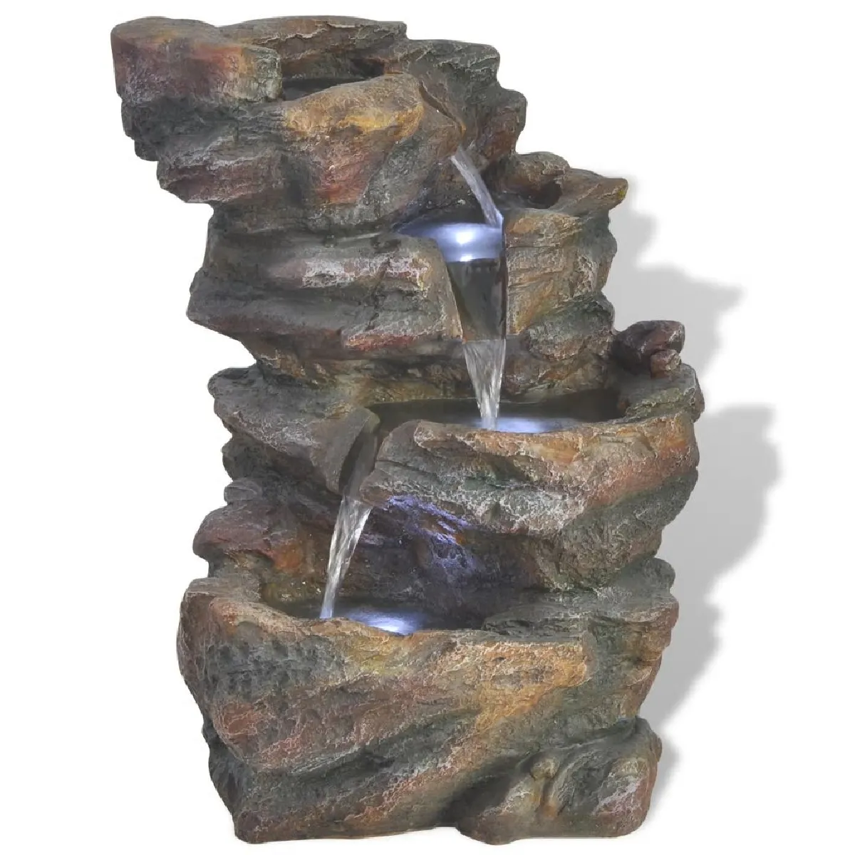 Decoshop26 Fontaine LED Polyrésine 24x33,5x45,5 cm