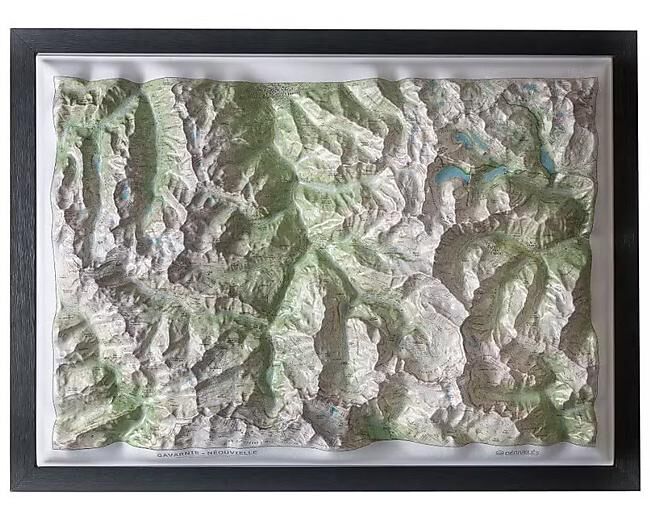 CARTE RELIEF GAVARNIE NEOUVIELLE