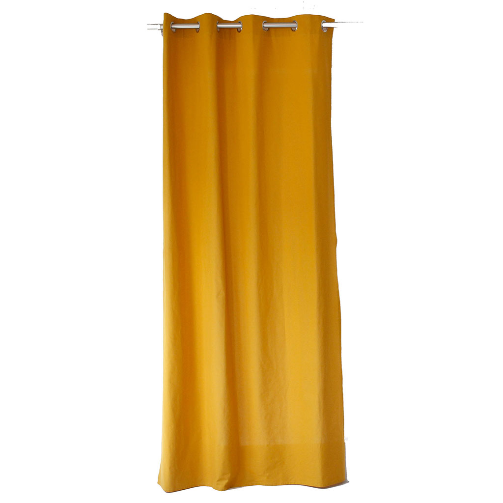 Rideau PANAMA moutarde 135x240cm