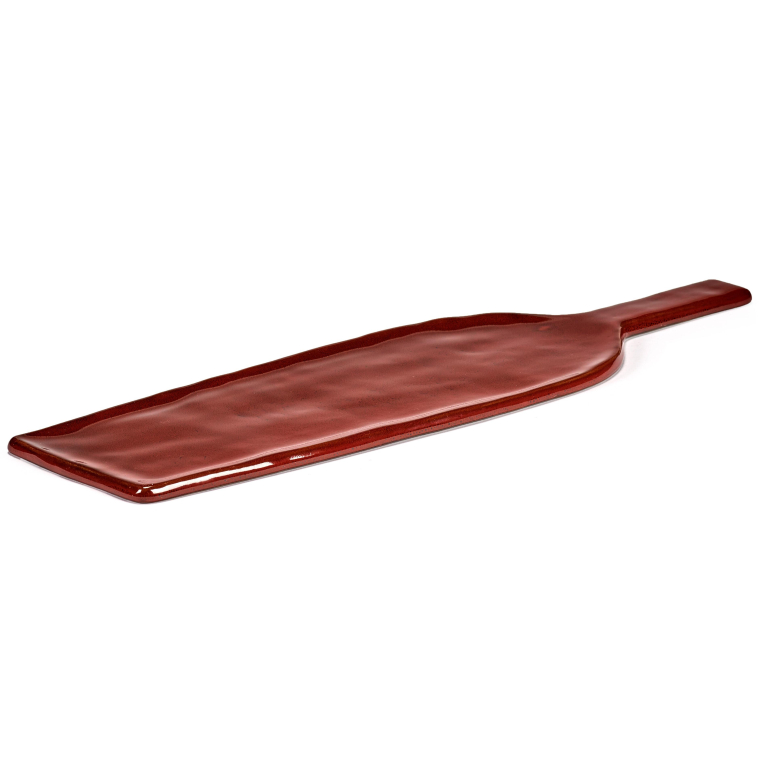 Serax La Mère by Marie Michielssen serveerschaal 46x13 set van 2 Venetian Red