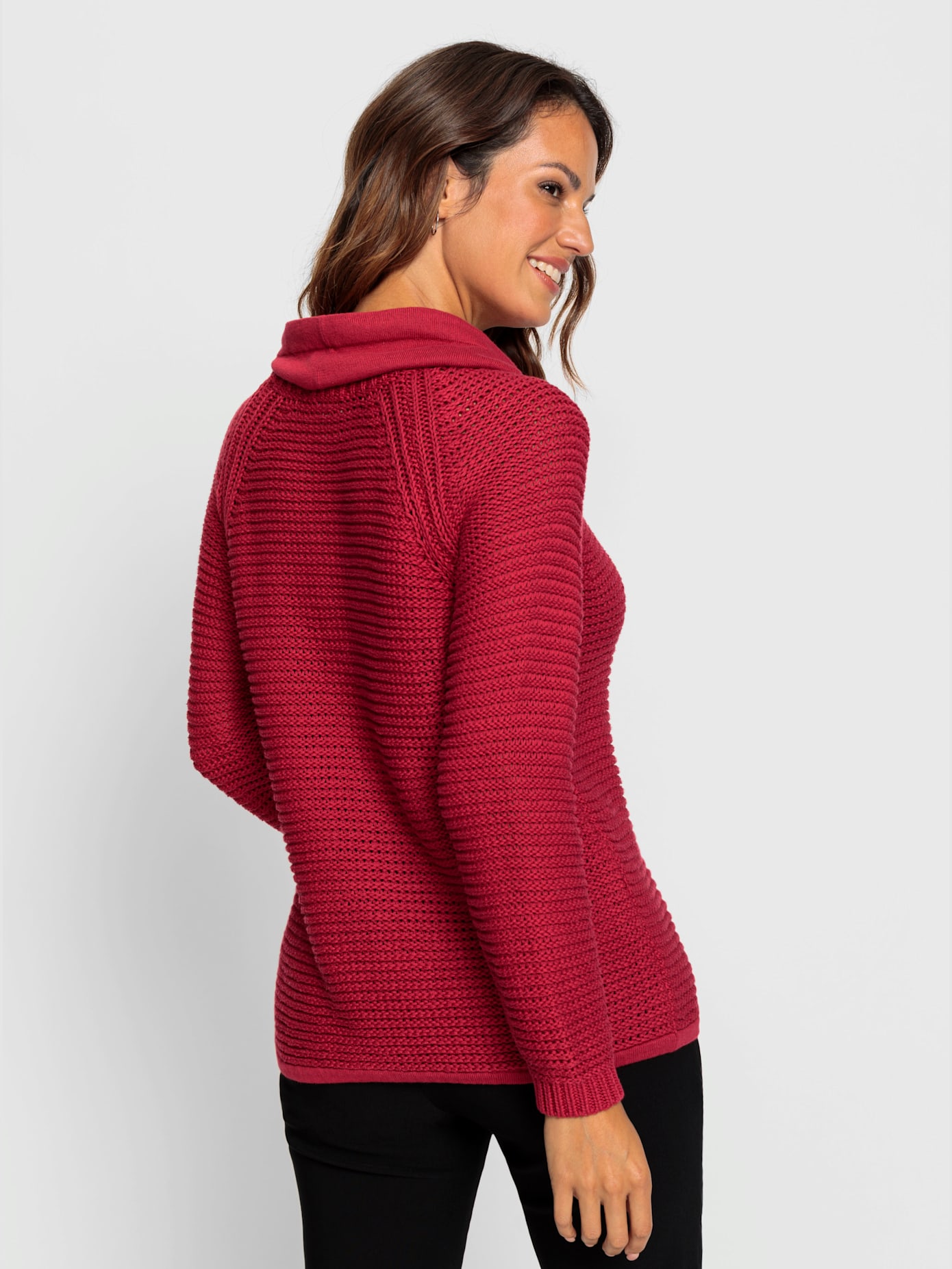 Pull à col roulé pur coton