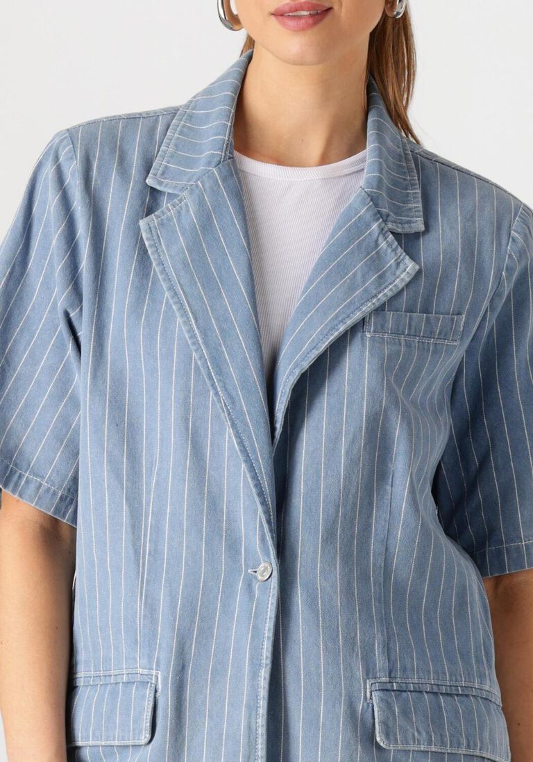 blauwe second female gilet layne ss blazer