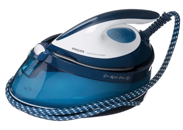 Philips PerfectCare Compact GC7844 - Dampstrygejern med automatisk afbrydelse - såleplade: SteamGlide - 2400 W