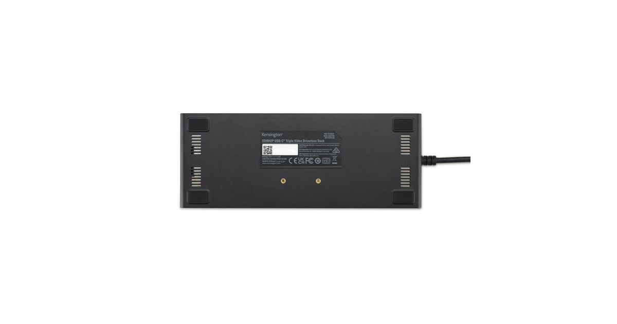 KensingtonSD4842P EQ USB-C® 10Gbps Triple Video Driverless Docking Station met 100W Power Delivery  (Zwart)