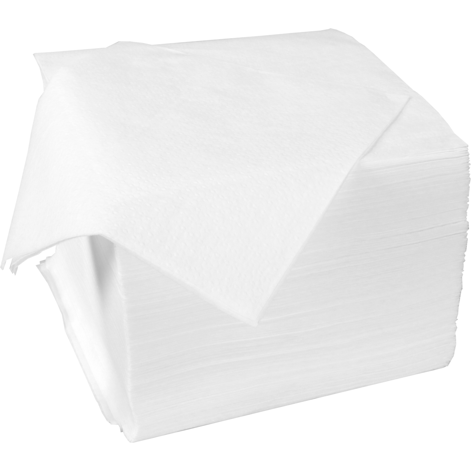 Servet, 1/4 vouw, 1-laags, 33x33cm, papier, wit