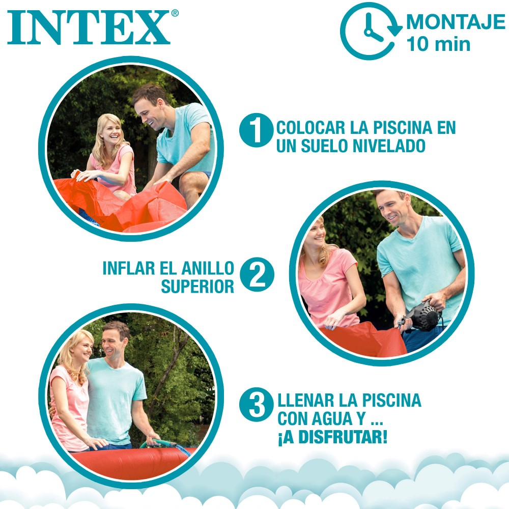 Piscina inflável em formato de caranguejo da Intex para crianças.