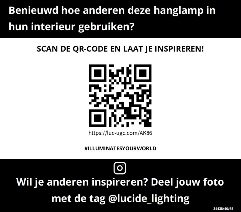Lucide Julius hanglamp Ø40 opaal