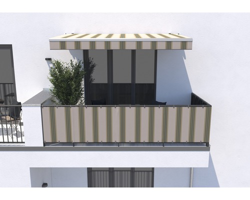 SOLUNA Balkonbekleding H:75 cm Design 7852 (per meter verkocht)