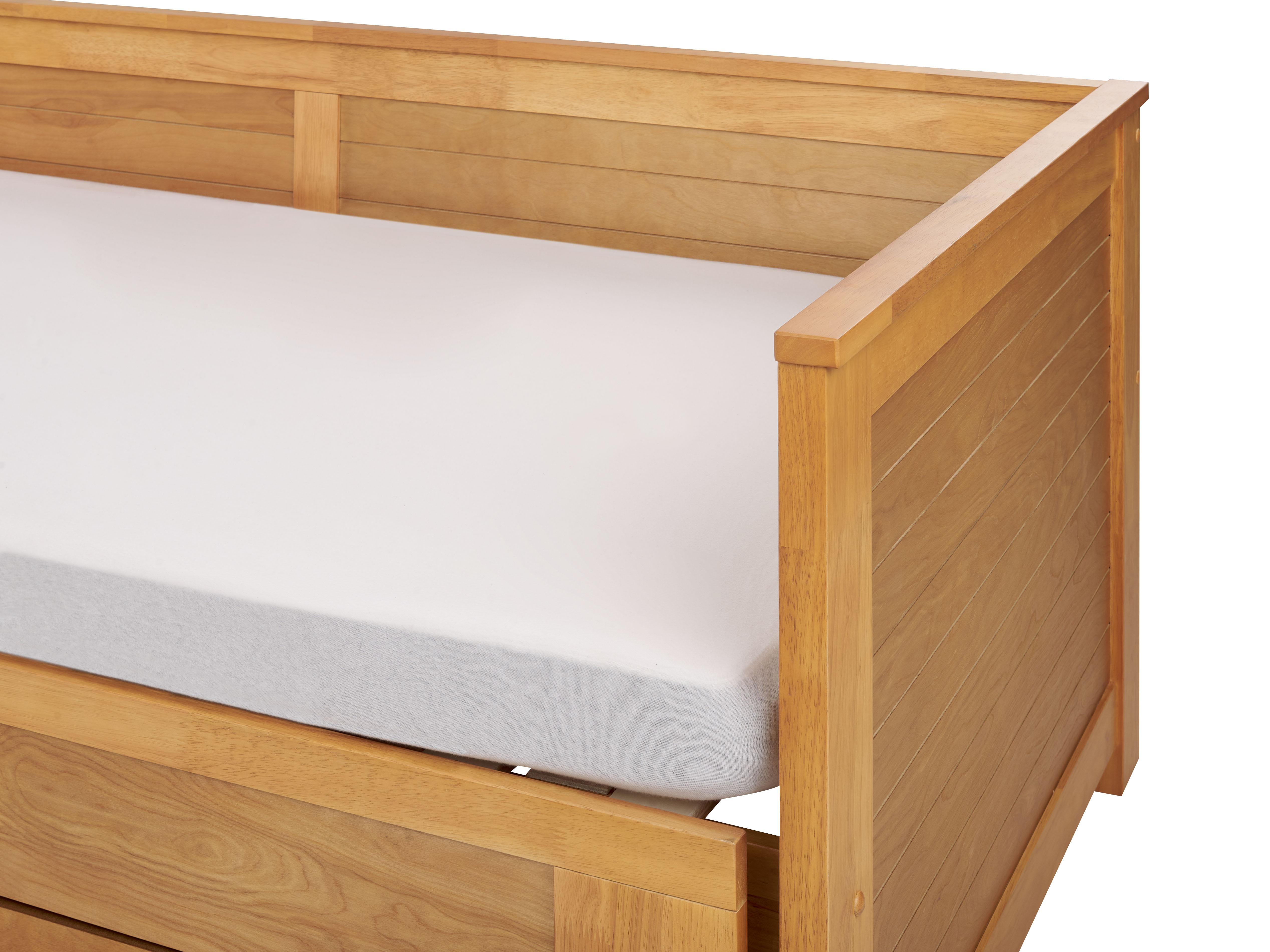 Bed met opbergladen Hout CAHORS 90 x 200 cm Bruin