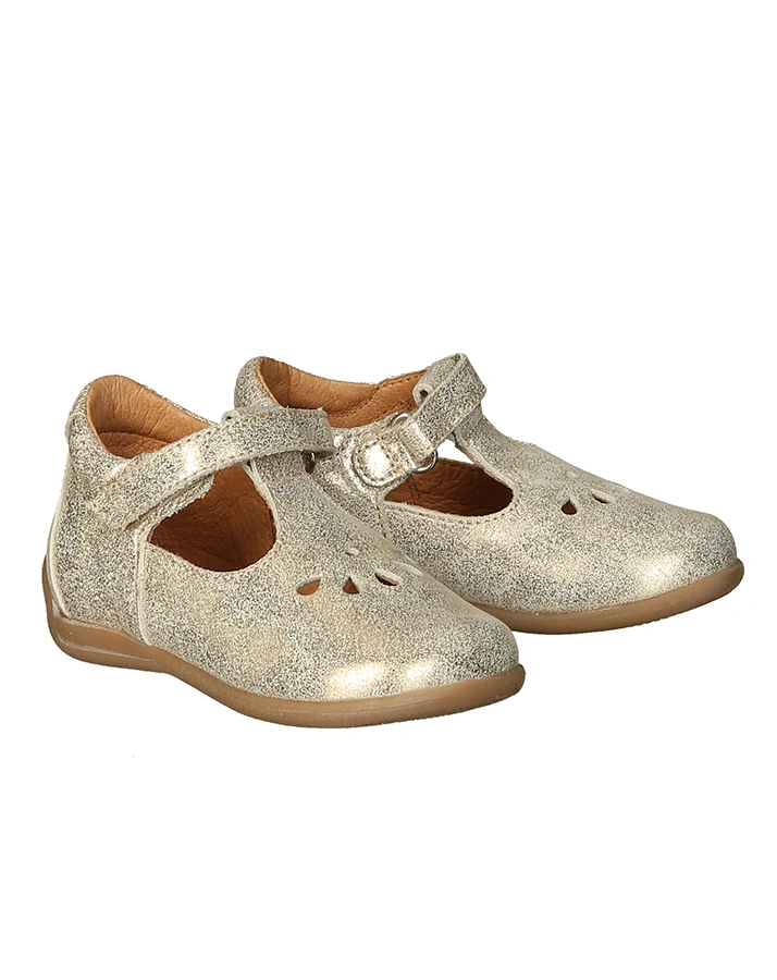 Spangenschuhe GIGI T-BAR in gold