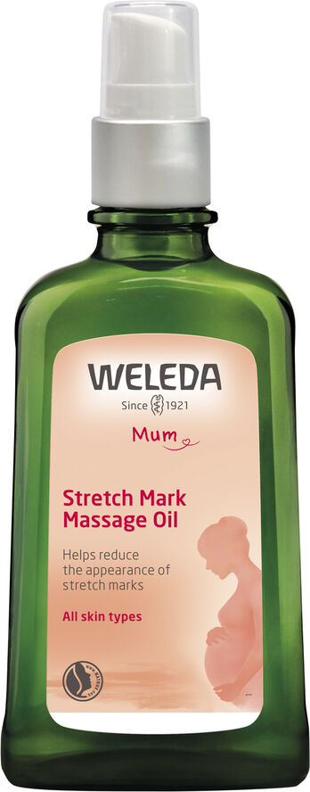 Weleda Stretch Mark Massage Oil 100 ml Grøn