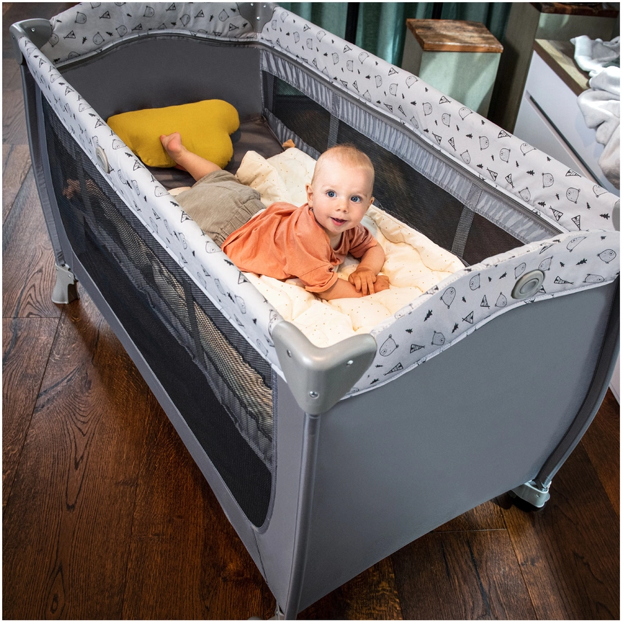 hauck Reisebett Sleep'n Play Center Mickey Mouse Grey