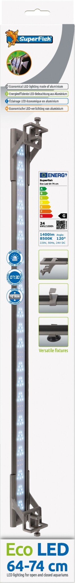 Eco LED aquariumverlichting 24W