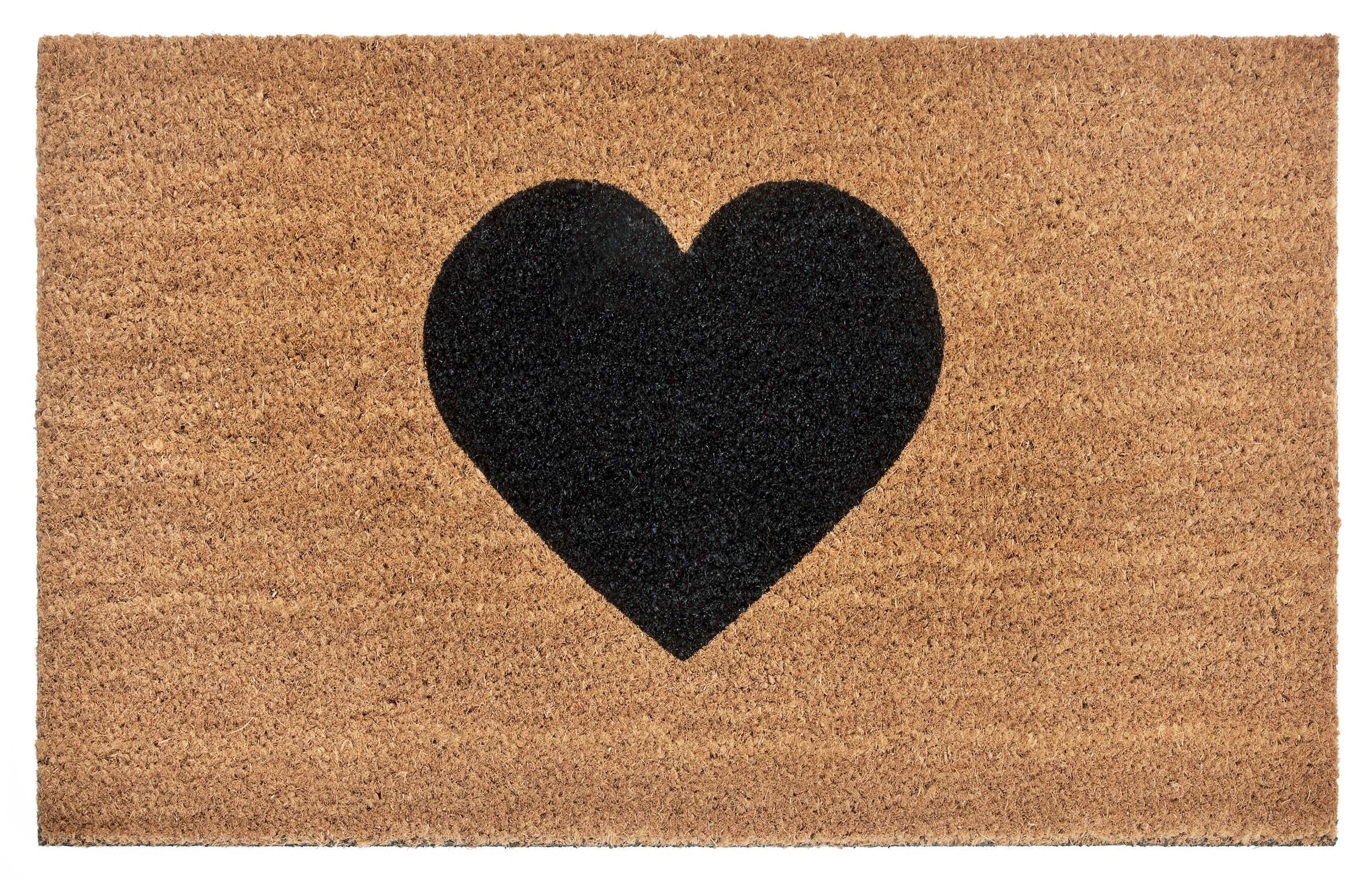 HANSE Home Fussmatte »Mix Mats  Kokos Heart, Türmatte« rechteckig 15 mm Höhe Kokos, Schmutzfangmatte, Outdoor, Rutschfest, Innen, Kokosmatte, Flur