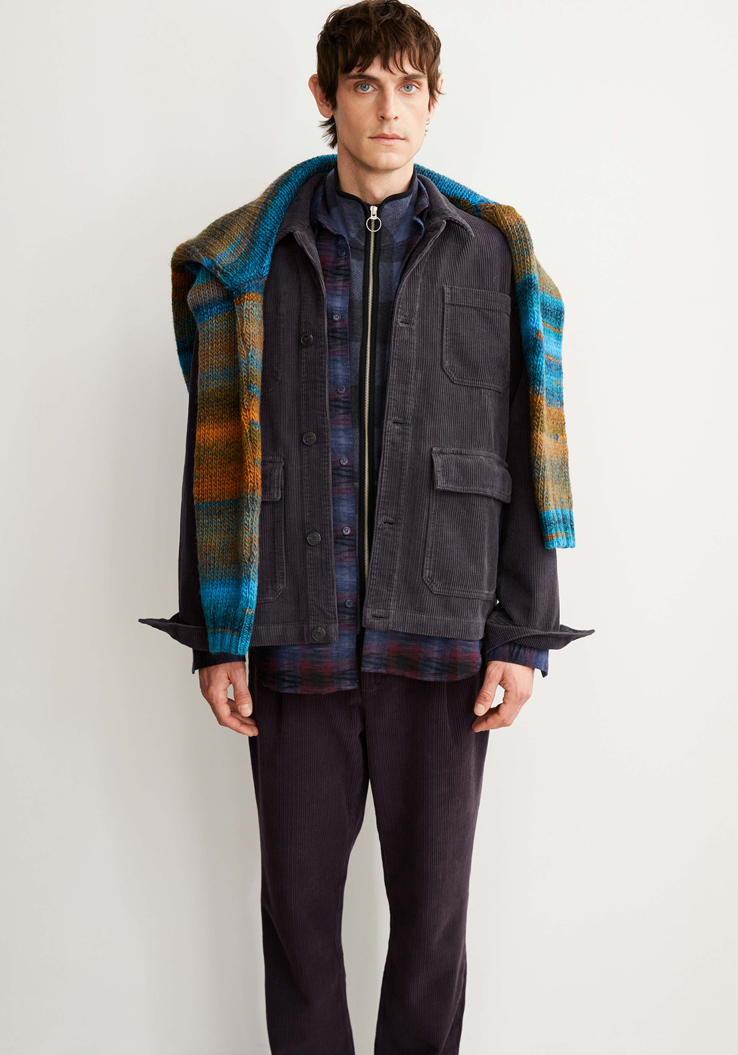 Armedangels Cord-Overshirt Avaan Dark Steel