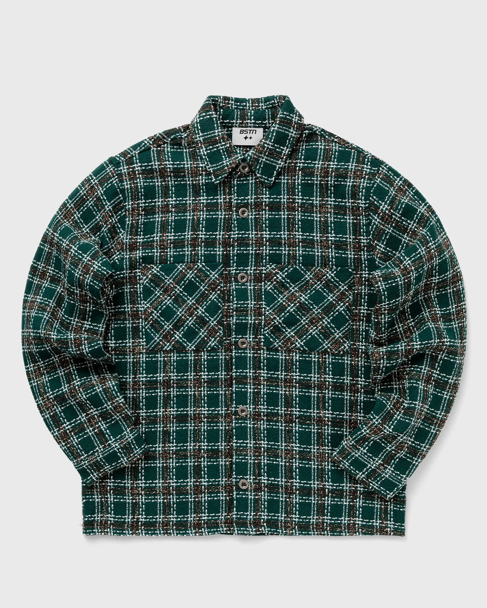 BSTN Brand BOUCLÉ PLAID SHIRT