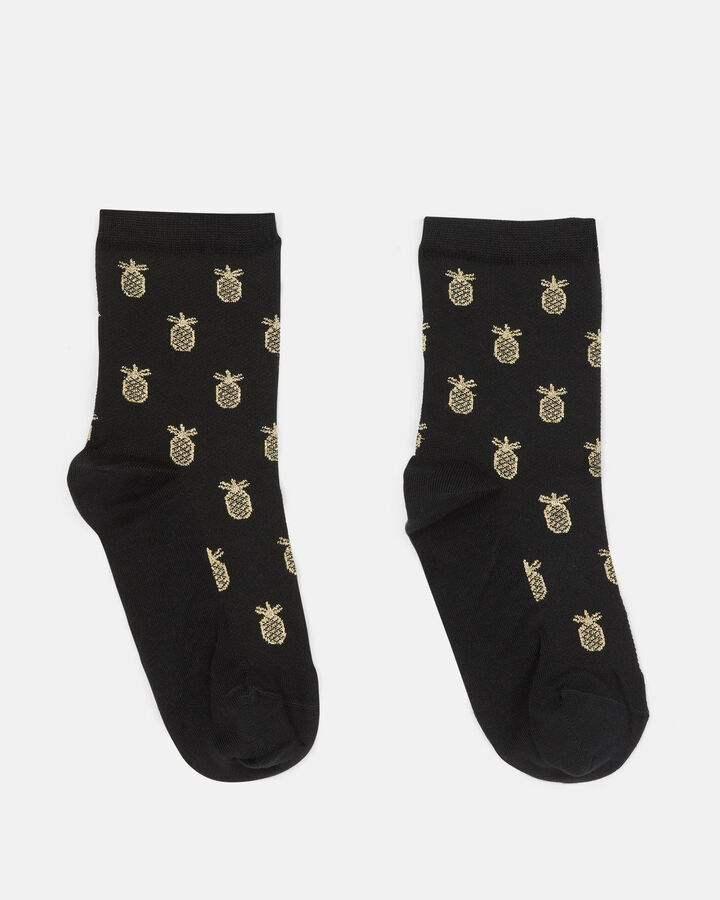 CHAUSSETTES ELOANE Noir or