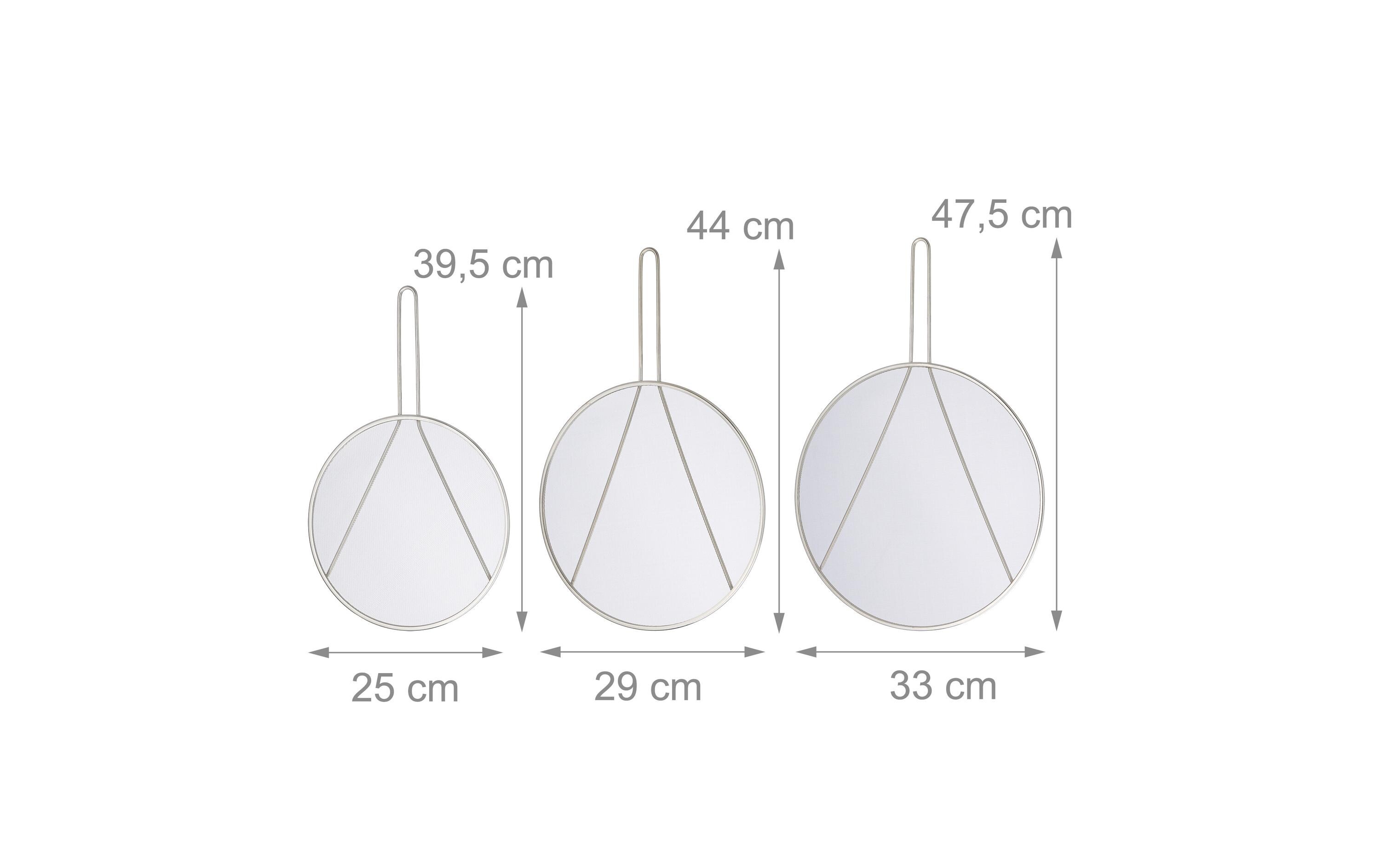 Spritzschutzdeckel für Pfannen 3er Set, EdelstahlBratpfannenspritzschutz in 3 Grössen