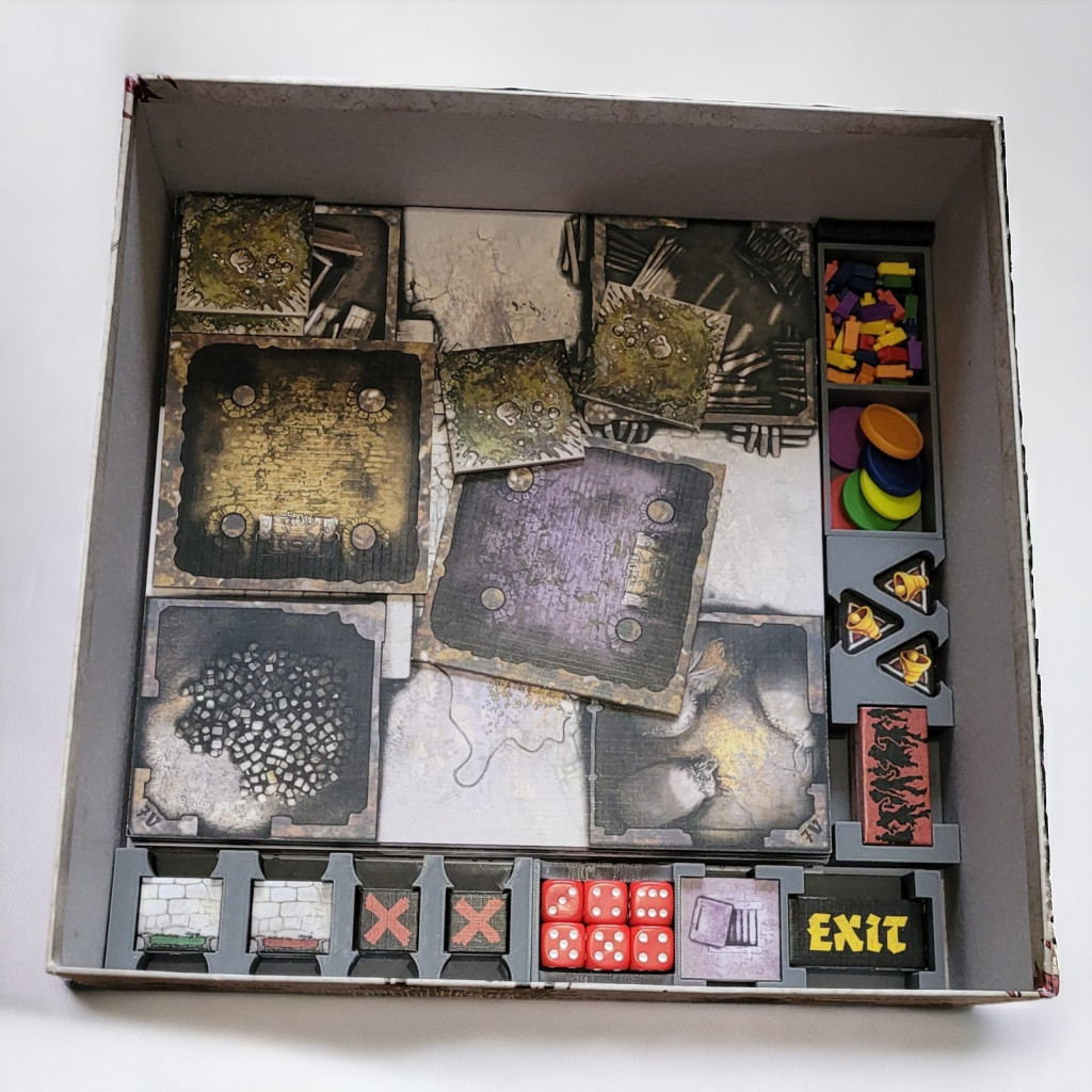 Zombicide - Black Plague : Rangement insert gris compatible