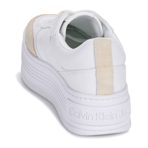 Calvin Klein Jeans - BOLD PLATF LOW LACE MIX ML BTW - Blanc