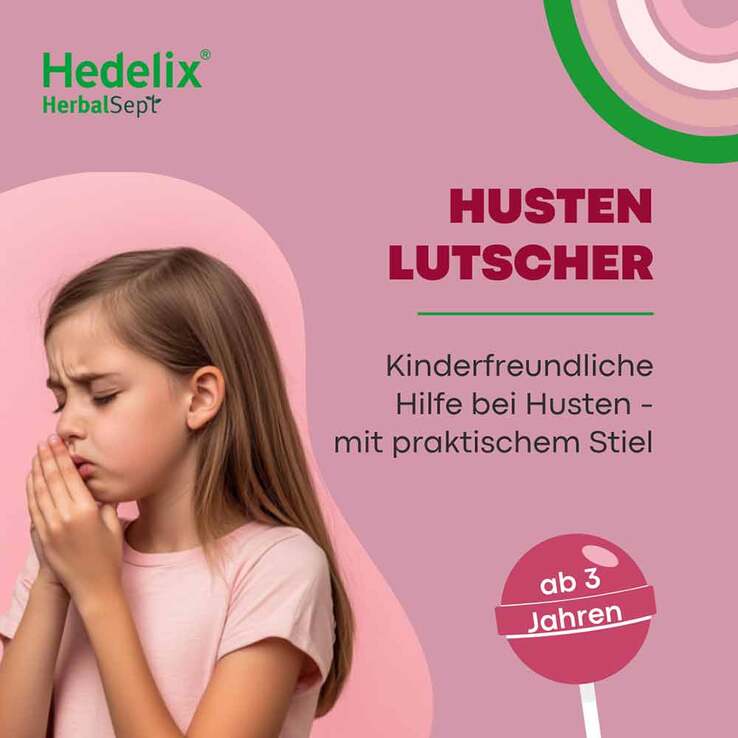 Hedelix Herbalsept Husten Lutscher Kids, 6 St